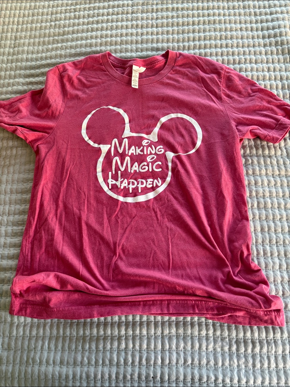 Women’s Pink Disney ‘Making Magic Happen' Tee